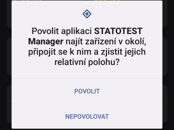 Požadavek o práva k Bluetooth