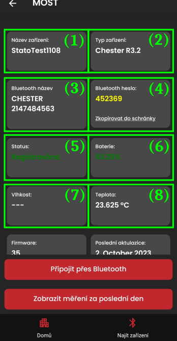 First part of MP information display