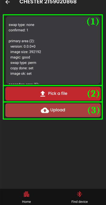 Firmware Management Screen