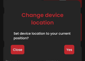 Dialog for changing the MP location