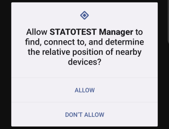 Request for Bluetooth permissions