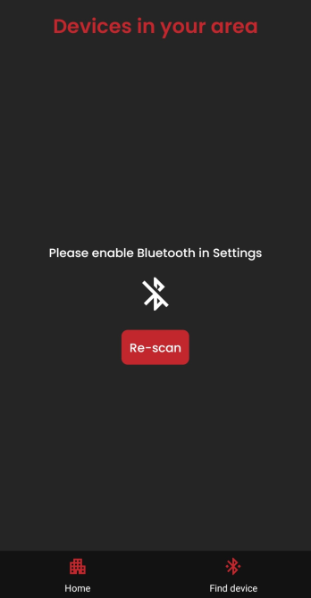 Prompt to turn on/enable Bluetooth