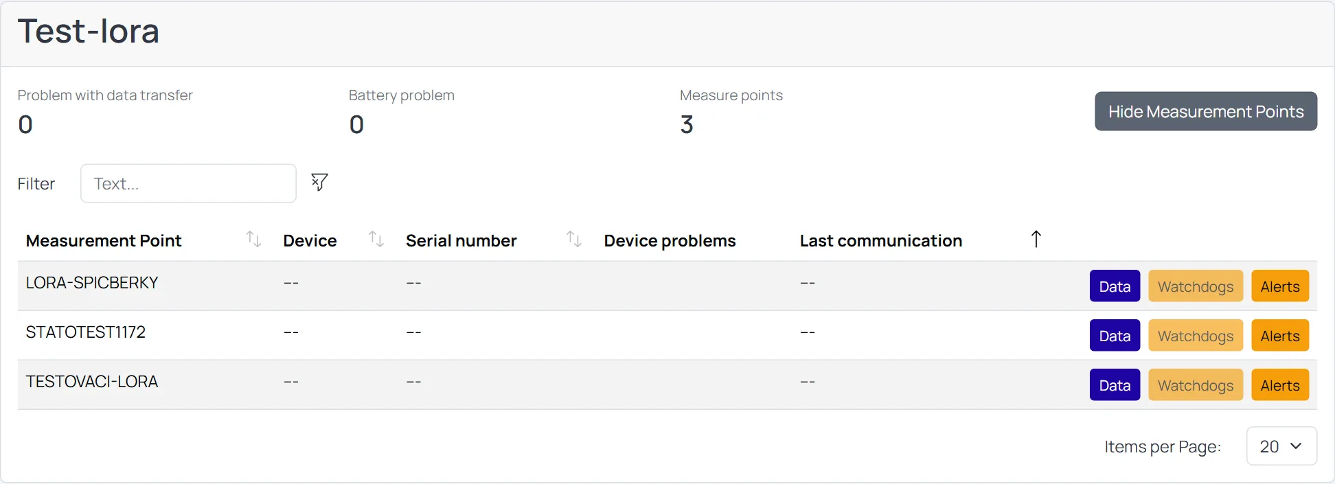 Screenshot: Notifications landing page with Construction cards